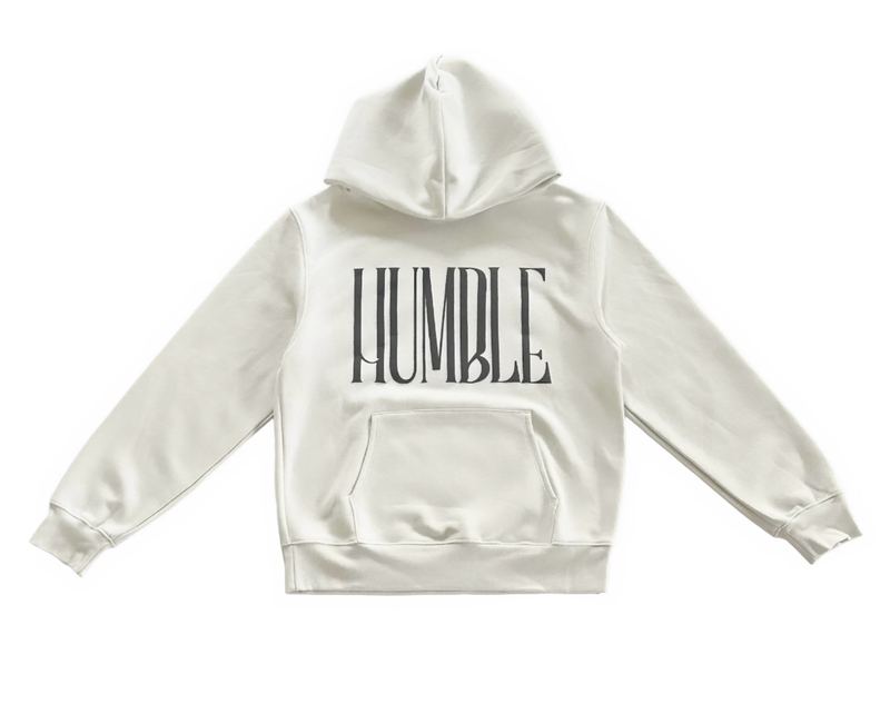 Printed hoodie, front, flat on white